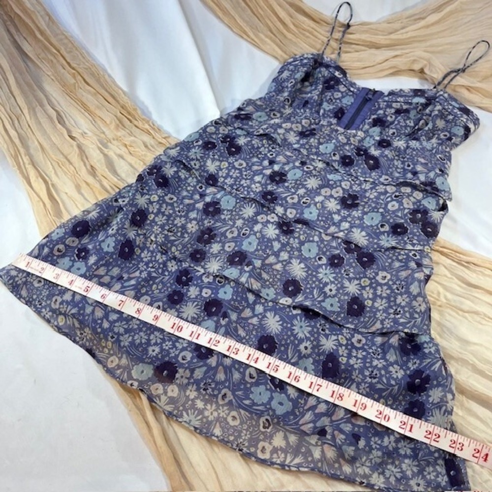 American Eagle Youth Strappy Purple Floral Dress Size XS - Picture 6 of 9